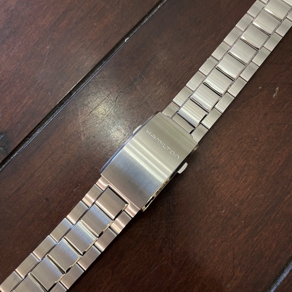 NEW Original Hamilton Khaki King Scuba 20mm Steel Watch Band H605.645.100 - Picture 3 of 8